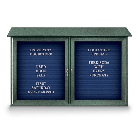 United Visual Products Indoor Enclosed Combo Board, 48"x36", Bronze Frame/Burgundy & Forbo UVCB4836BZ-BURGUN-FORBO